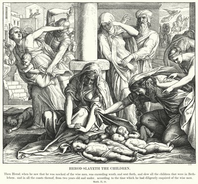 Herodes dræber børnene af Julius Schnorr von Carolsfeld