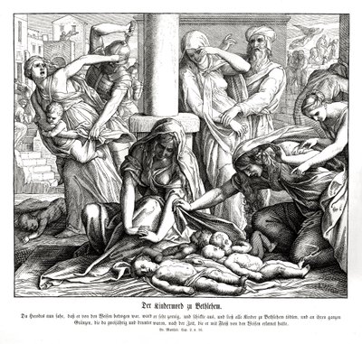 Herodes dræber børnene, Matthæusevangeliet af Julius Schnorr von Carolsfeld