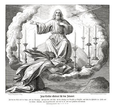 Jesus Kristus åbenbarer sig for Johannes, Åbenbaringen af Julius Schnorr von Carolsfeld
