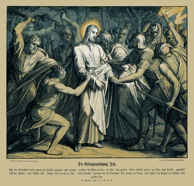 Jesu forræderi, Matthæusevangeliet af Julius Schnorr von Carolsfeld