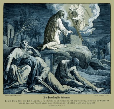 Jesus i Getsemane Have, Matthæusevangeliet af Julius Schnorr von Carolsfeld