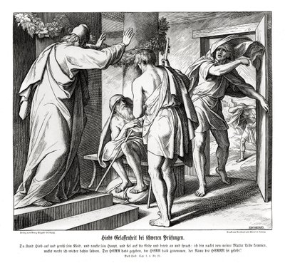 Jobs prøvelser, Job af Julius Schnorr von Carolsfeld