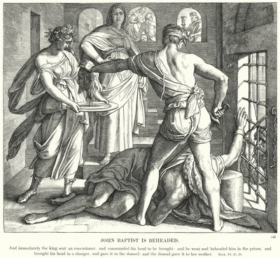 Johannes Baptist halshugges af Julius Schnorr von Carolsfeld