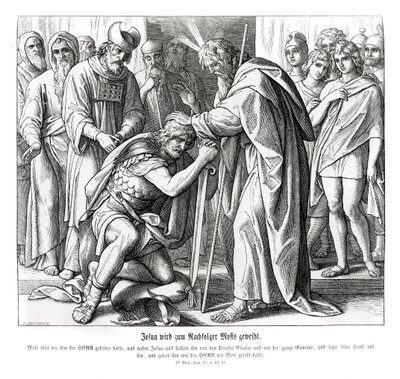 Josva udnævnes til Moses