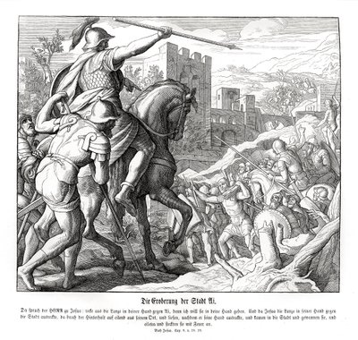 Joshua indtager byen Ai, Joshua af Julius Schnorr von Carolsfeld