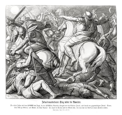 Josvas sejr over amoritterne, Josva af Julius Schnorr von Carolsfeld