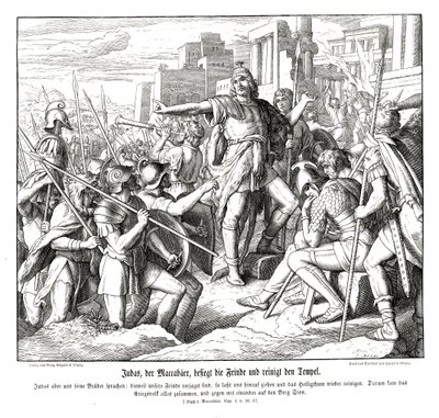 Makkabæeren Judas besejrer sine fjender af Julius Schnorr von Carolsfeld