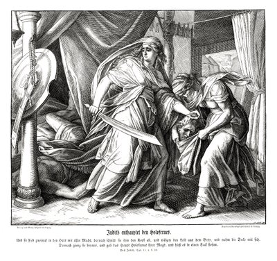 Judith halshugger Holofernes, Judiths bog af Julius Schnorr von Carolsfeld