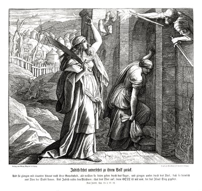 Judith vender tilbage til sit folk, Judiths bog af Julius Schnorr von Carolsfeld