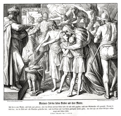De syv sønners martyrium, 2 Makkabæer af Julius Schnorr von Carolsfeld