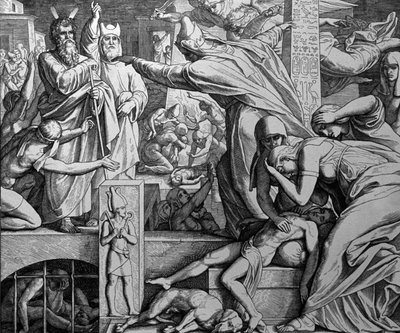 Moses og Farao af Julius Schnorr von Carolsfeld