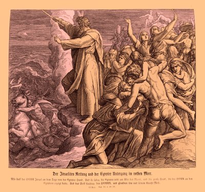 Deltagelse af Det Røde Hav, Exodus af Julius Schnorr von Carolsfeld