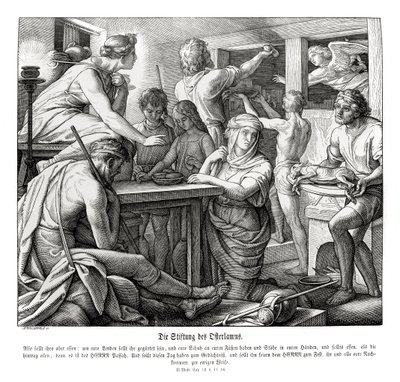 Påske, Anden Mosebog af Julius Schnorr von Carolsfeld