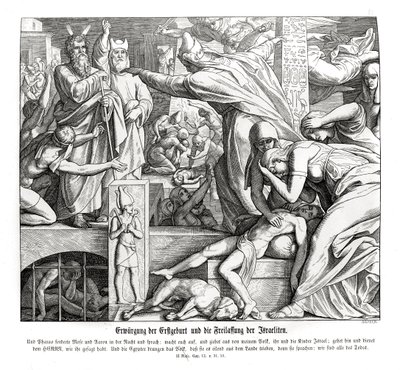 Påske, Anden Mosebog af Julius Schnorr von Carolsfeld