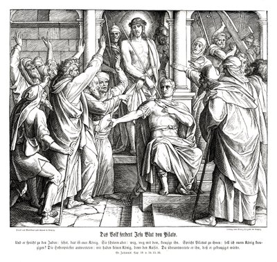 Pontius Pilatus, Johannesevangeliet af Julius Schnorr von Carolsfeld