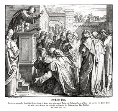 Folkets omvendelse, Nehemias af Julius Schnorr von Carolsfeld