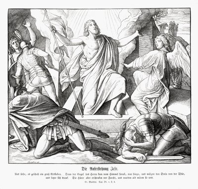 Jesu opstandelse, Matthæusevangeliet af Julius Schnorr von Carolsfeld