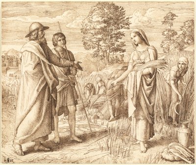 Ruth og Boas af Julius Schnorr von Carolsfeld