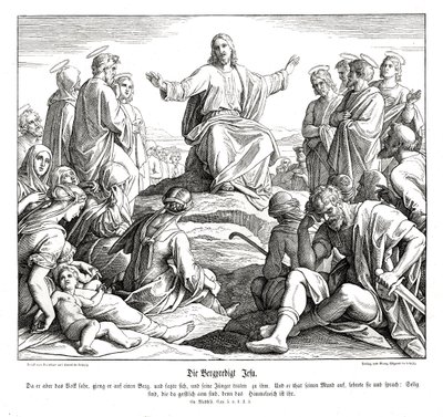 Bjergprædiken, Matthæusevangeliet af Julius Schnorr von Carolsfeld