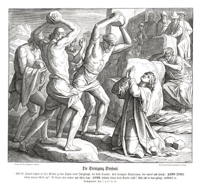 Stening af Stefanus, Apostlenes Gerninger af Julius Schnorr von Carolsfeld