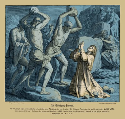 Stening af Stefanus, Apostlenes Gerninger af Julius Schnorr von Carolsfeld