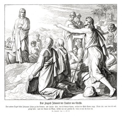 Johannes Døberens Vidnesbyrd, Johannesevangeliet af Julius Schnorr von Carolsfeld