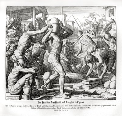Israelitterne er slaver i Egypten, Exodus af Julius Schnorr von Carolsfeld