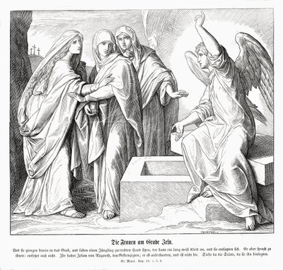 Kvinderne ved Jesu grav, Markusevangeliet af Julius Schnorr von Carolsfeld
