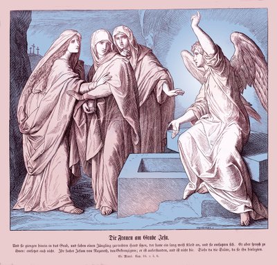 Kvinderne ved Jesu grav, Markusevangeliet af Julius Schnorr von Carolsfeld