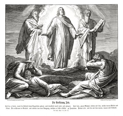 Jesu forvandling, Lukasevangeliet af Julius Schnorr von Carolsfeld