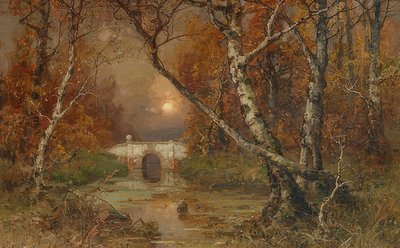 En park. 1883 af Julius Sergius von Klever