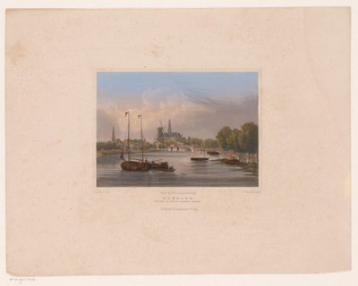 Udsigt over Haarlem Haarlem set fra Noorder-Sparen (titel på objekt) af Julius Umbach