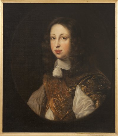 Le prince heritier Johann Georg von Schleswig Holstein Gottorp - Portræt af Johann Georg (1638-1655), arvingen til tronen i Holstein-Gottorp, af Ovens, Jurgen (Jurriaen) (1623-1678). Olie på lærred. Mål: 68x59 cm. Nationalmuseum Stockholm af Jürgen Ovens