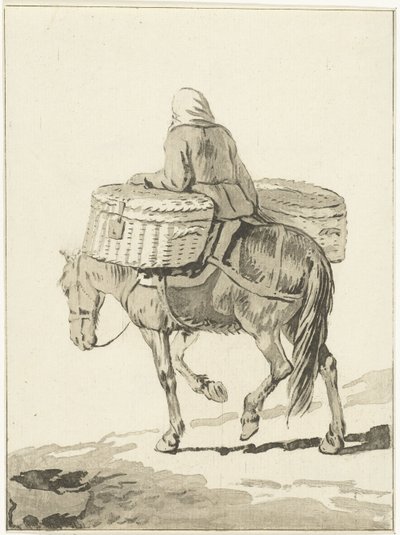 Kvinde til hest af Jurriaan Cootwijck (attributed to)