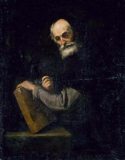 A Philosopher, ca. 1640 (olie på lærred) af Jusepe de Ribera