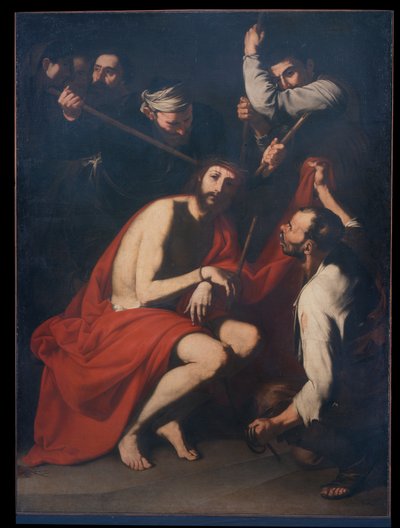 Kristus hånet og kronet med torne, ca. 1638 (olie på lærred) af Jusepe de Ribera