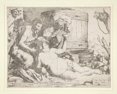 Bacchanal (Drunken Silenus) af Jusepe de Ribera
