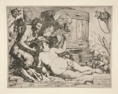 Bacchanal (Drunken Silenus) af Jusepe de Ribera