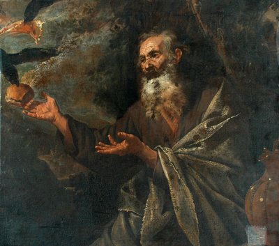 Elijah fodret af ravnene af Jusepe de Ribera