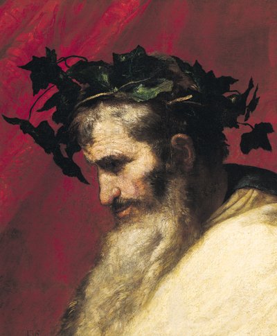 Hoved af en gammel mand, fragment fra Bacchus