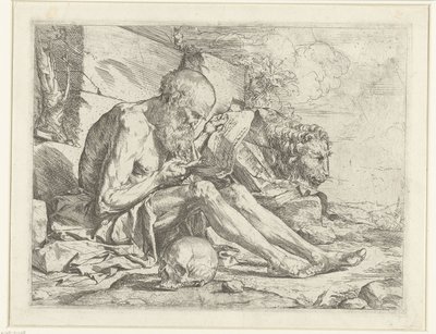 Sankt Hieronymus læser af Jusepe de Ribera