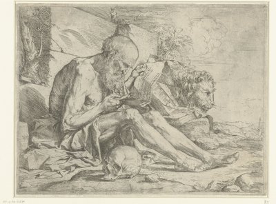 Sankt Hieronymus læser af Jusepe de Ribera