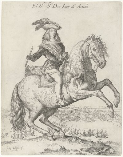 Ridesportræt af Don Juan af Østrig El S.mo S.or Don Juan de Austria (titel på objektet) af Jusepe de Ribera