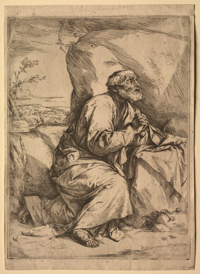 Den angrende Sankt Peter. af Jusepe de Ribera