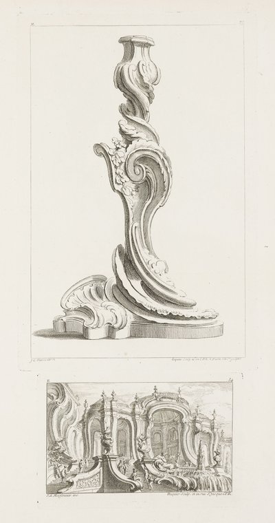 Lysekrone, 5. plade af Juste Aurèle Meissonnier