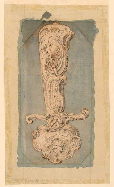 Design til grebet af et jagtsværd af Juste Aurèle Meissonnier