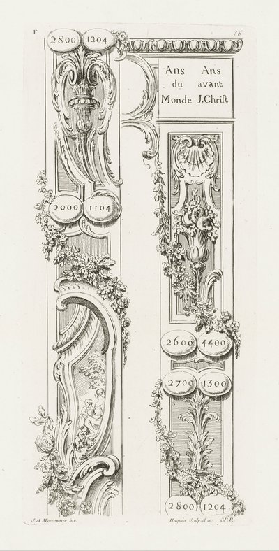 Design af grænsefragmenter af Juste Aurèle Meissonnier