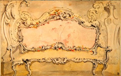 Design af en sofa til grev Bilenski af Juste Aurèle Meissonnier