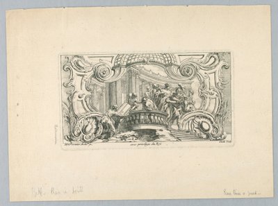Ornament med figurer af Juste Aurèle Meissonnier