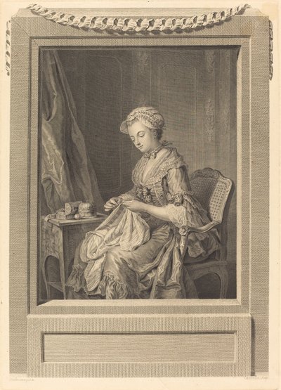 Det gode eksempel af Juste Chevillet after Jean Gaspard Heilmann